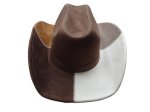 Block color cowboy hat Vegan Suede (image for) Block color cowboy hat Vegan Suede