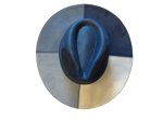 Block Color Wide brim - Blue (image for) Block Color Wide brim - Blue