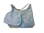 Vegan Suede Boho bag - Blue (image for) Vegan Suede Boho bag - Blue