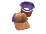 Mesh snap back baseball cap - Brown/purple (image for) Mesh snap back baseball cap - Brown/purple
