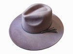 Vegan suede Wide brim hat - Dusty Plumb (image for) Vegan suede Wide brim hat - Dusty Plumb