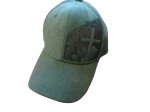 Green baseball cap hand burned (image for) Green baseball cap hand burned