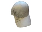 Light Tan baseball cap hand burned (image for) Light Tan baseball cap hand burned