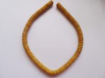 Mustard rondelle 8mm beads #1179BB (image for) Mustard rondelle 8mm beads #1179BB