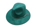 Short Brim vegan suede hat - Teal (image for) Short Brim vegan suede hat - Teal