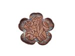 Curled Leather flower two tone #TT2 (image for) Curled Leather flower two tone #TT2